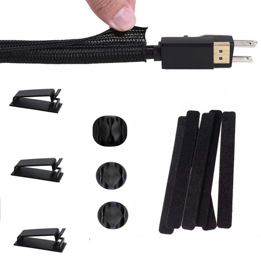 Desktop Cable Management Organizer Kit - angle view