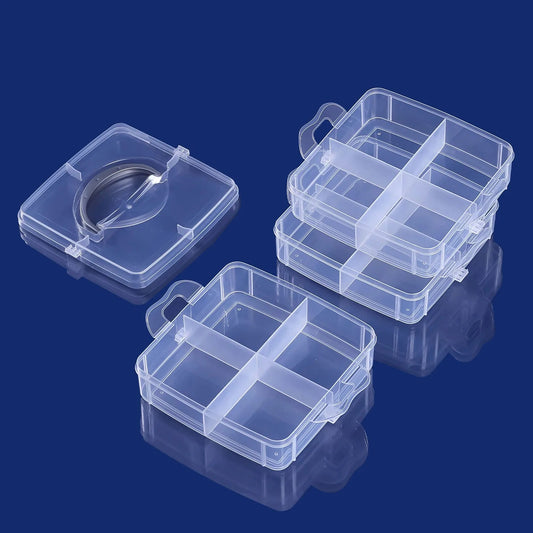 Stackable Divided Storage Box - angle view