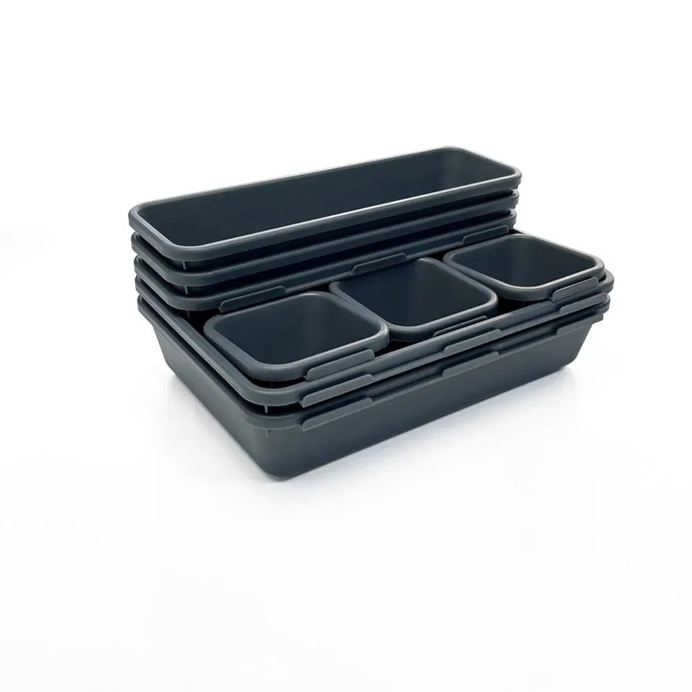 Interlocking Drawer Organizer Tray Set - lifestyle view