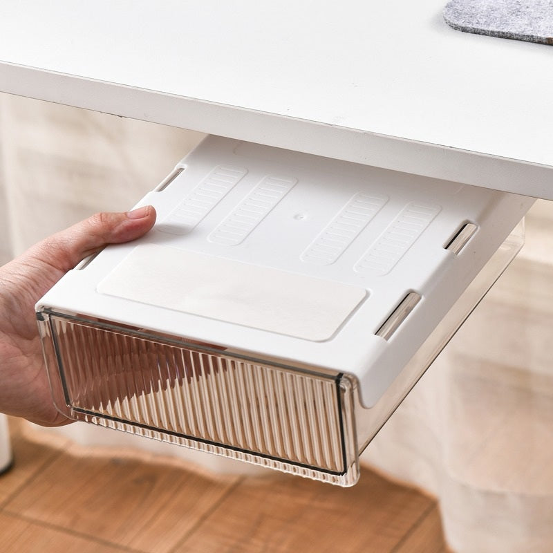Under-Desk Slide-Out Storage Drawer - lifestyle view