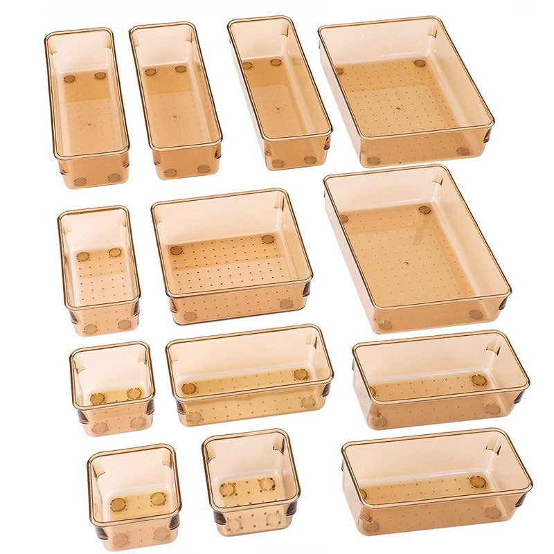 13-Piece Modular Drawer Organizer Bin Set - main view