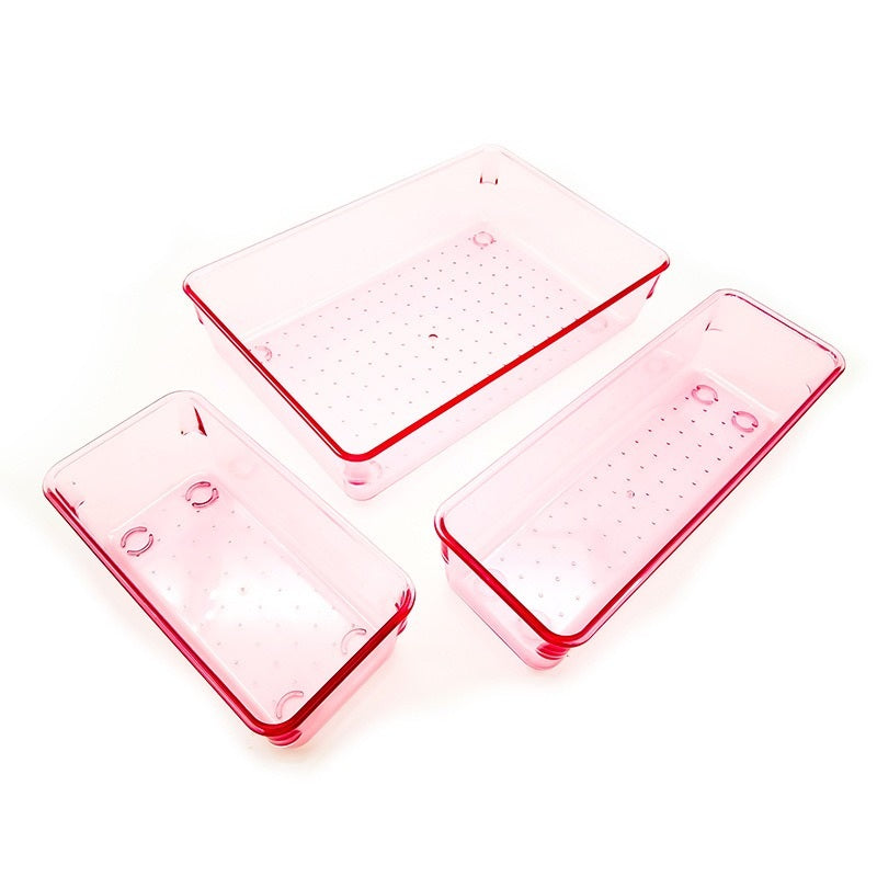 13-Piece Modular Drawer Organizer Bin Set - detail view