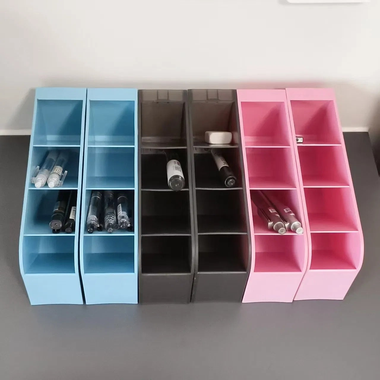 Modular Multi-Slot Desktop Pen Organizer - detail view