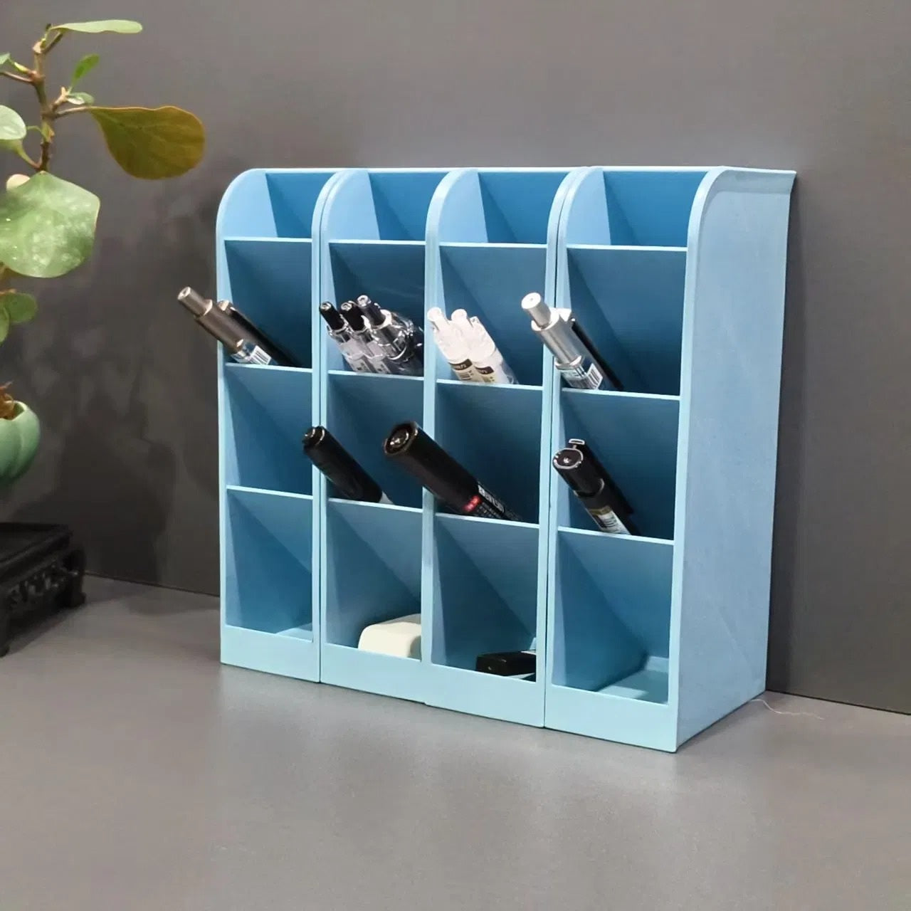 Modular Multi-Slot Desktop Pen Organizer - lifestyle view