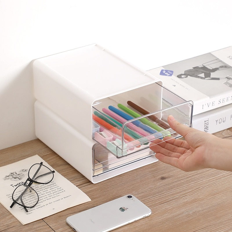 Stackable Desktop Drawer Storage Box - detail view