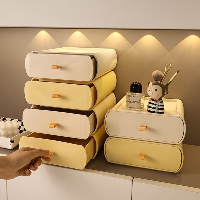 Pastel Stackable Desktop Drawer Box - detail view