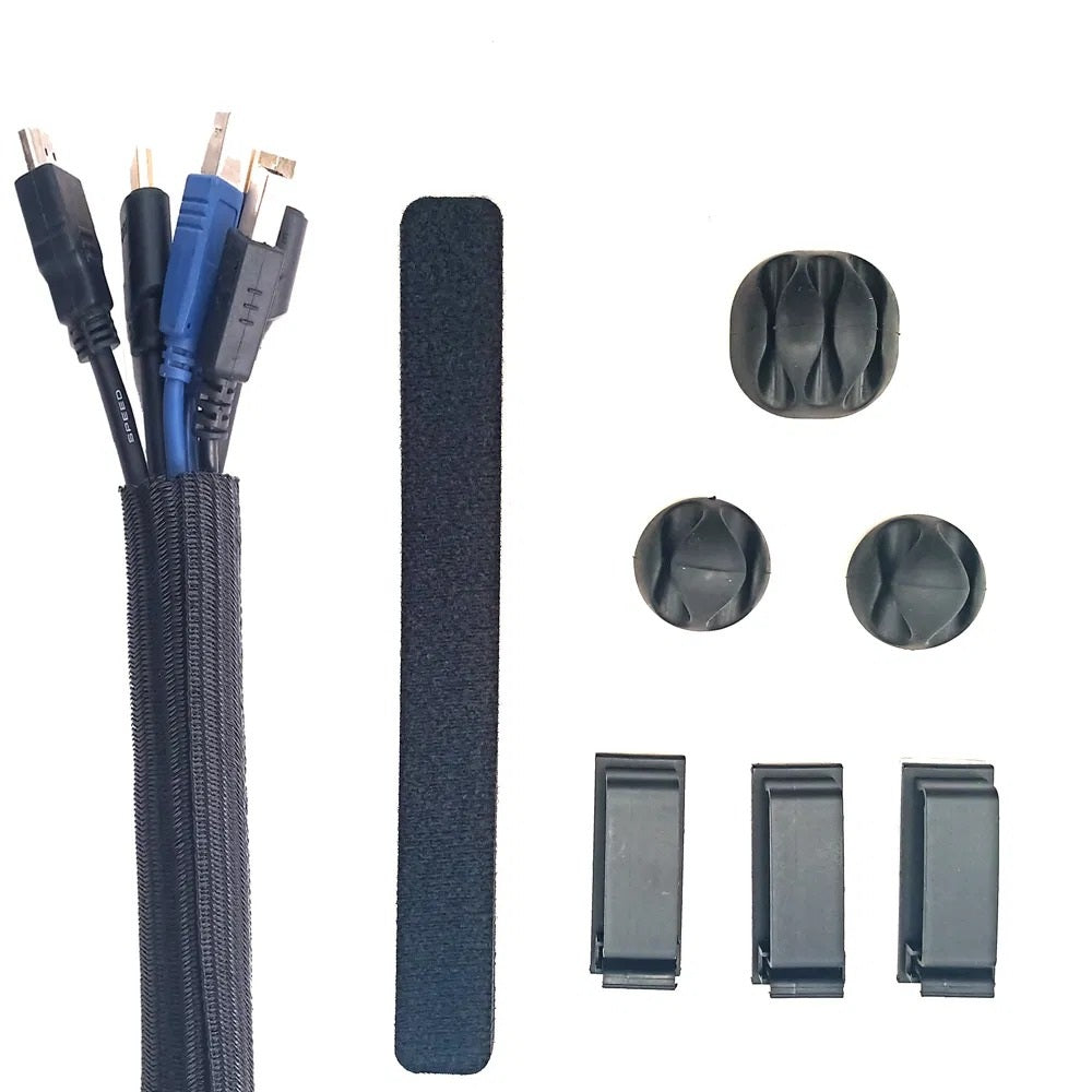 Desktop Cable Management Organizer Kit - detail view
