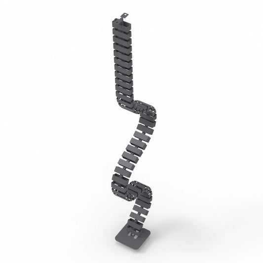 Flexible Under-Desk Cable Spine - angle view