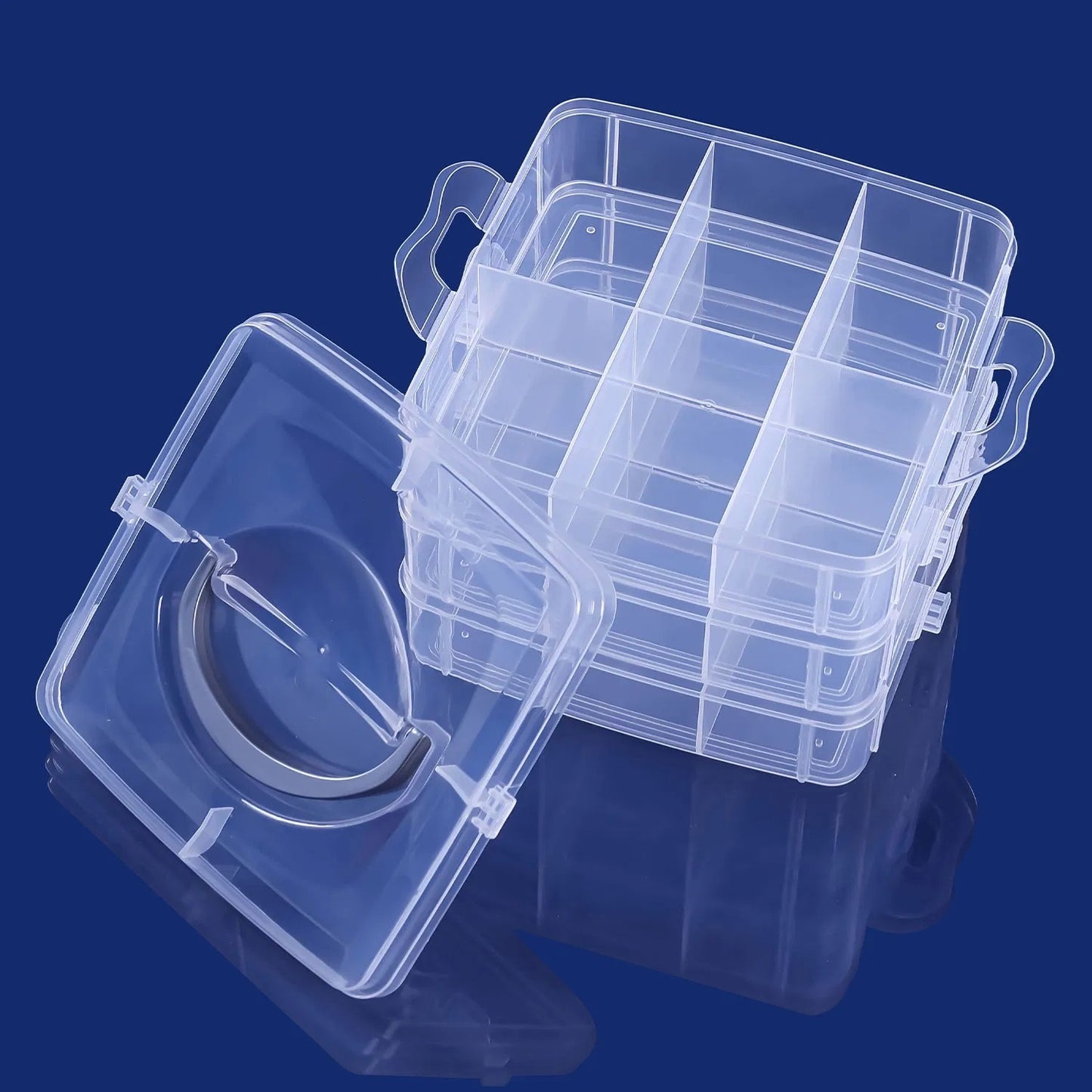 Stackable Divided Storage Box - detail view