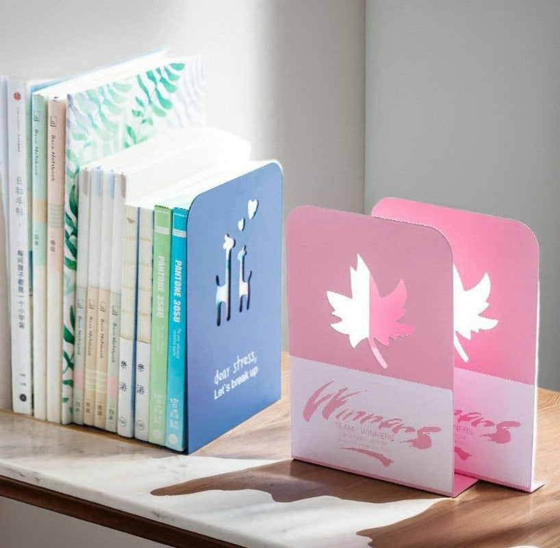 Decorative Metal Bookend Pair - lifestyle view