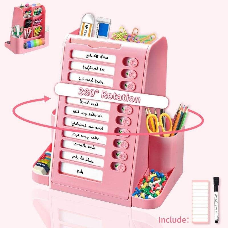 Rotating Multi-Drawer Stationery Organizer - detail view