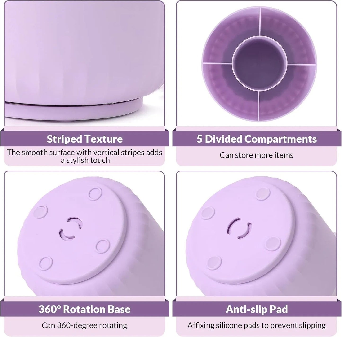 Five-Section Rotating Pen Holder - detail view