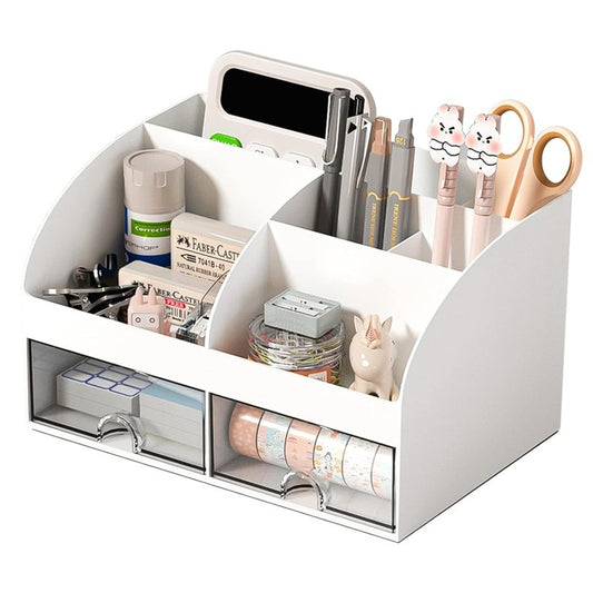 Desktop Organizer with Two Clear Drawers - main view