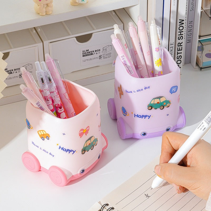 Compact Rolling-Style Pen Organizer - lifestyle view