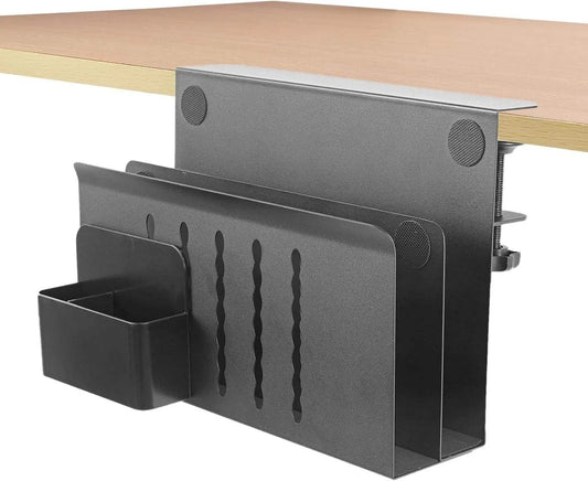 Clamp-On Under-Desk Storage Set - angle view