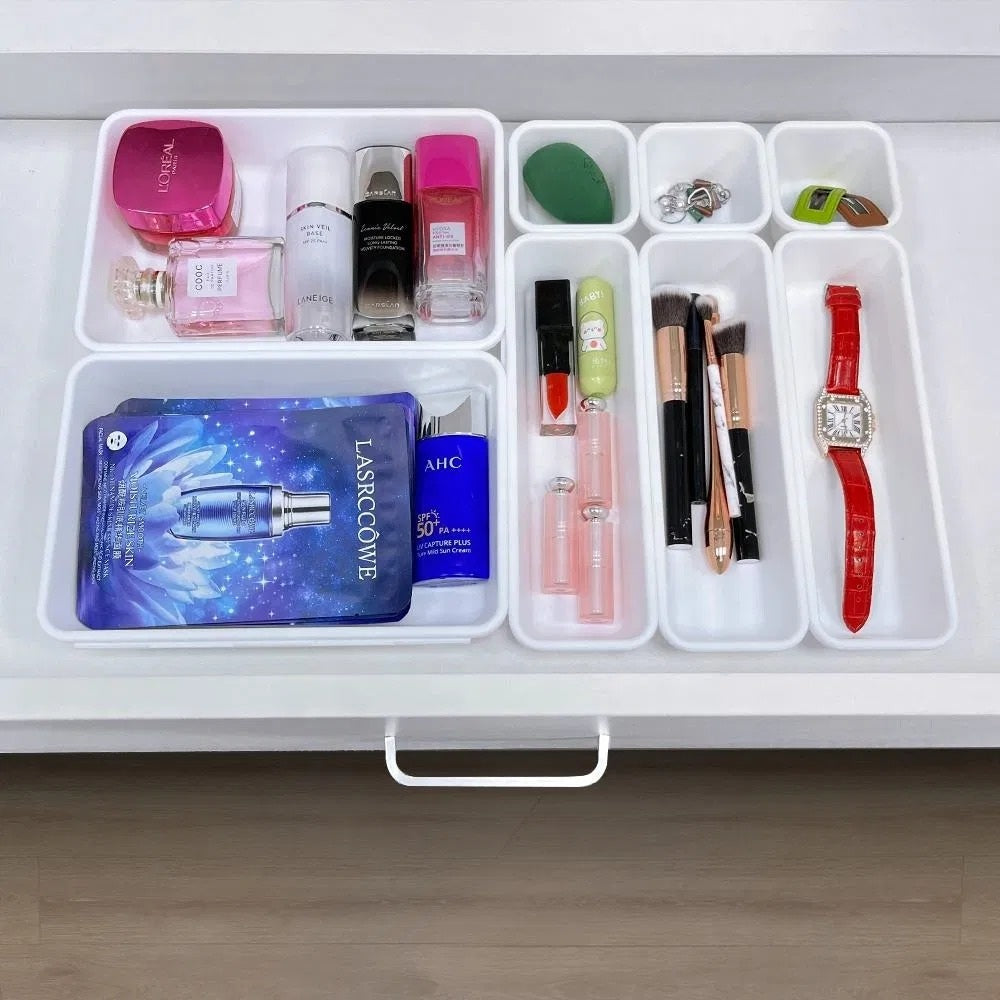 Interlocking Drawer Organizer Tray Set - detail view