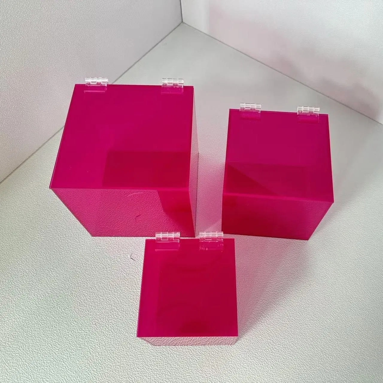 Pink Acrylic Organizer Box Set - main view