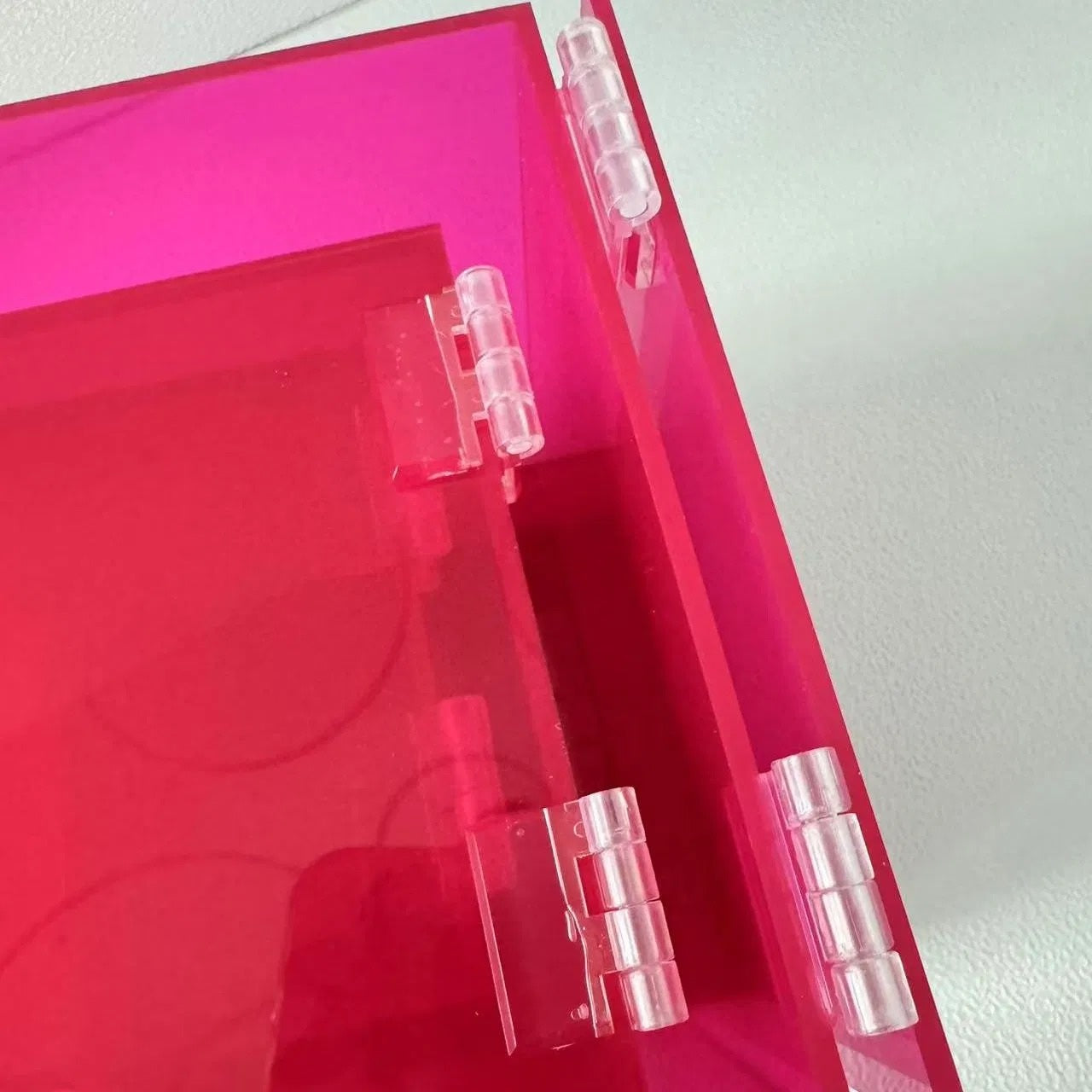 Pink Acrylic Organizer Box Set - lifestyle view