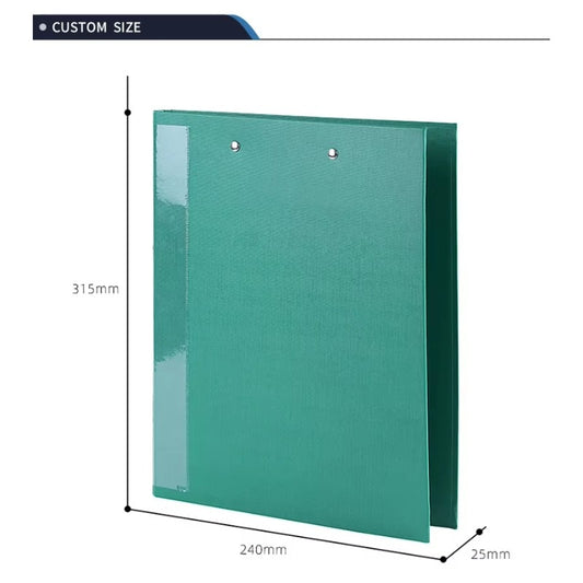 Heavy-Duty A4 Document Clip File - angle view