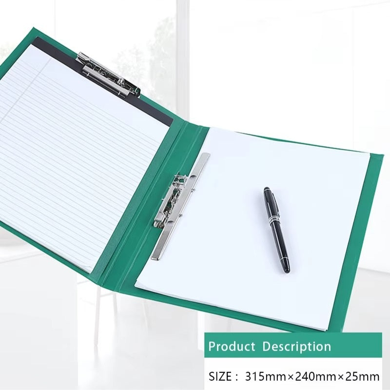 Heavy-Duty A4 Document Clip File - detail view