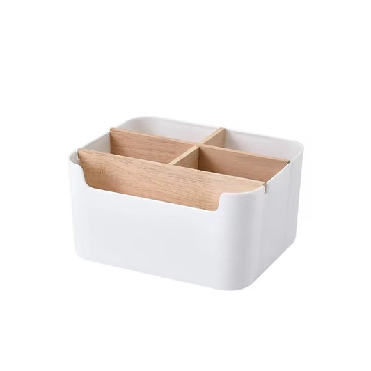 Bamboo Insert Four-Section Desk Caddy - main view
