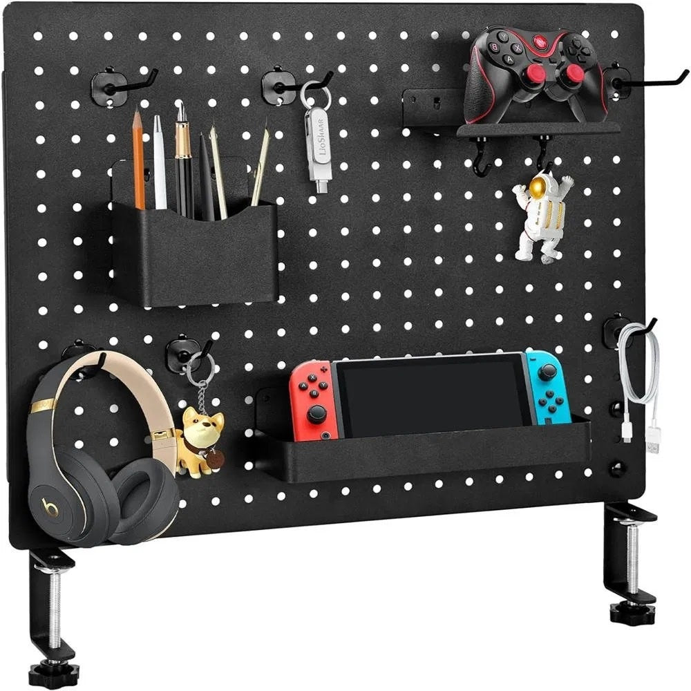 Clamp-On Desktop Pegboard Organizer - main view